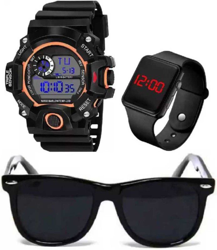 Digital Watch - For Boys & Girls 426-KN-1420 NEW FASHION SET OF 3 ( 2021 ) WATCH-02-SUNGLASS-01 BEST DEAL AND FAST SELLING NEW RETURN GIFT COLLECTION FOR KID'S AND BOY'S Digital Watch - For Boys