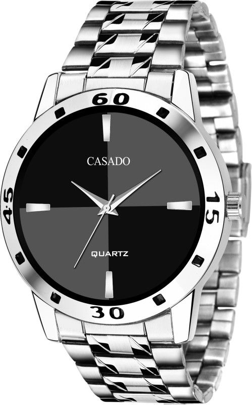 The Quad Series | Stainless Steel | Two Tone | Minimalism | Premium | Scratch Resistant | Water Resistant | 1 Year Quartz Machinery Warranty | Gifts | Trending | Festive Sale | Boys Series Analog Watch - For Men CSD-389-BLACK-SILVER