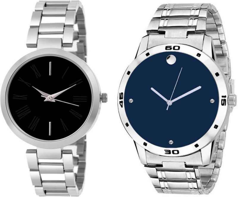 Analog Watch - For Men & Women Combo Of 2 Analog Casual T-BLK-305