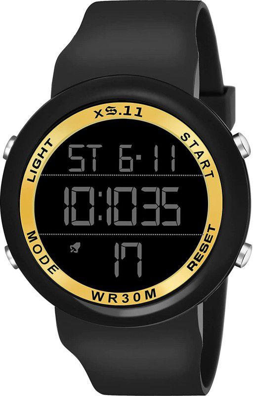 Digital Watch - For Boys AD11 Digital sports Black gold Day & Date Display watch with Alarm ,waterproof
