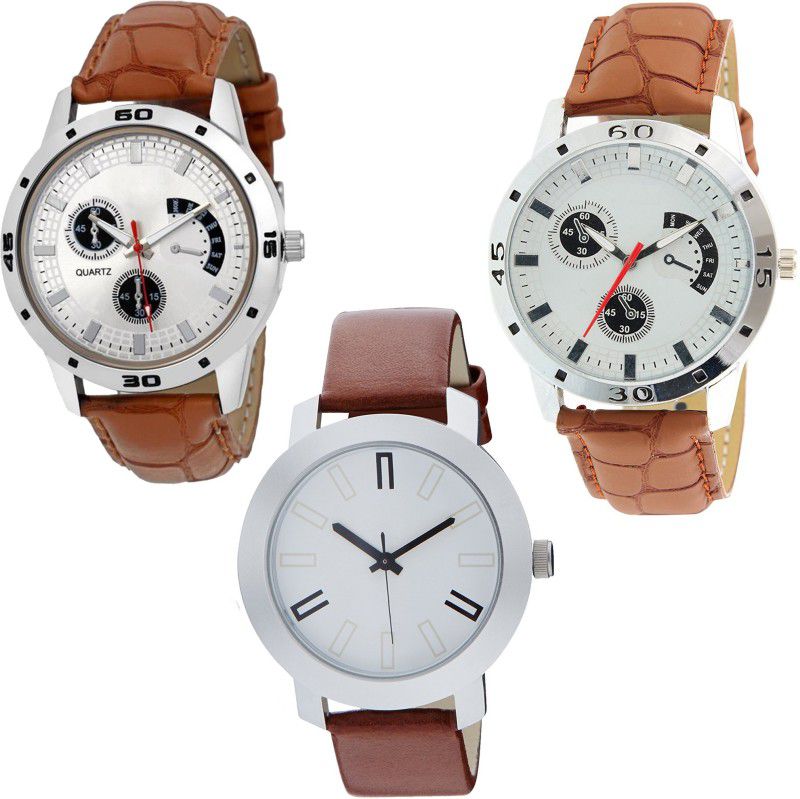 Analog Watch - For Men Men in Style Combo Of S2-03-04-11 Three Awesome Analogue