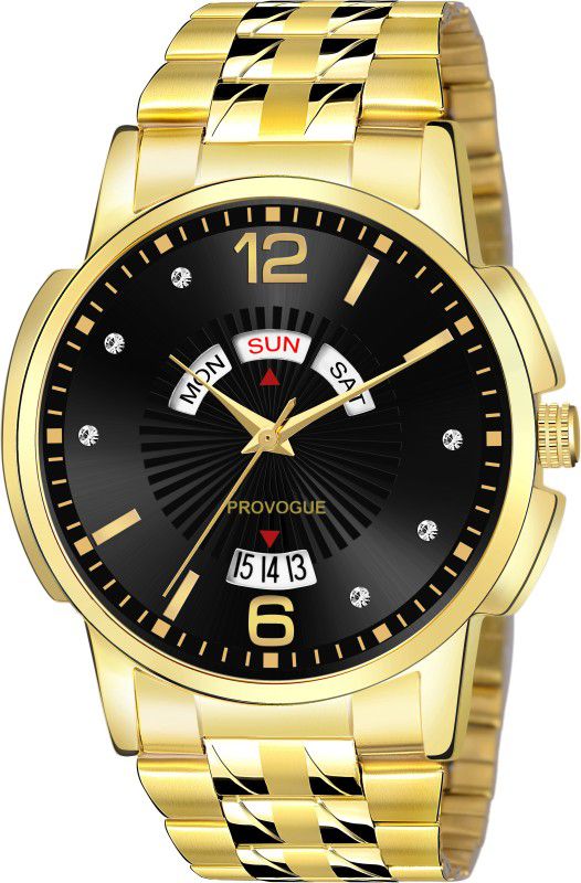 Original Gold Plated Day & Date Functioning For Boys Analog Watch - For Men PGLC-3003