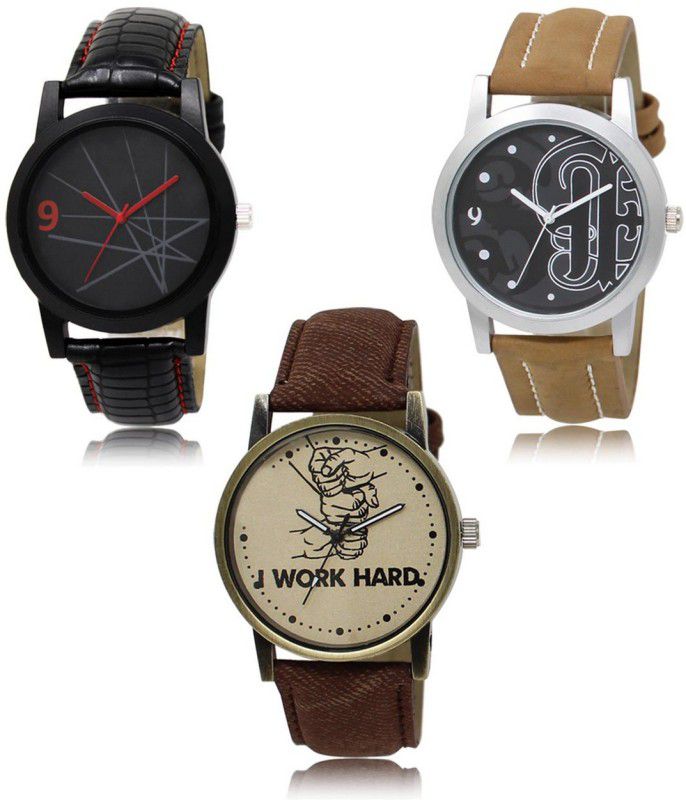 SIMONE Analog Watch - For Men NEW Luxurious Attractive Stylish Combo SET OF 3 WATCH LR-08-14-29