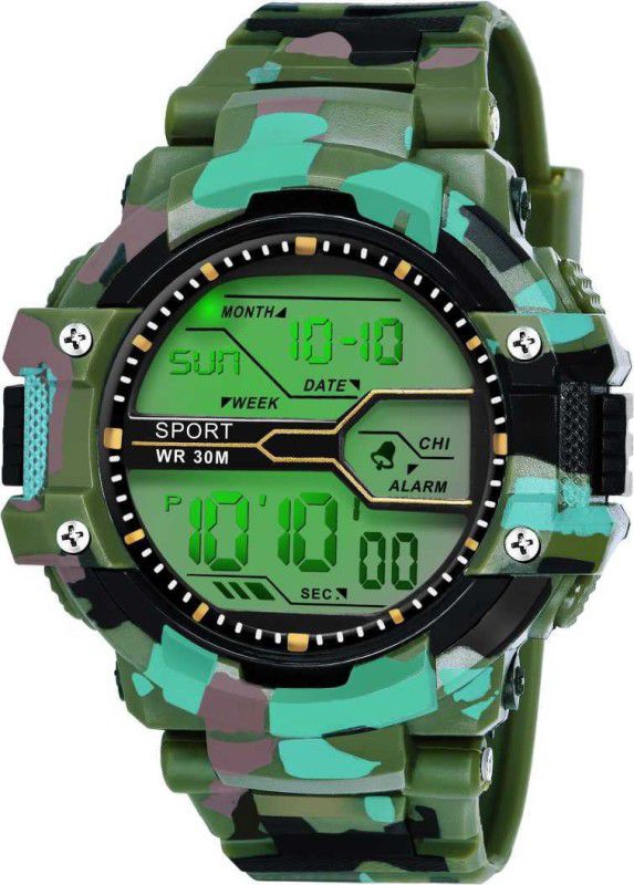 Sports Green Dial Men's & Boy's Digital Watch Digital Watch - For Men