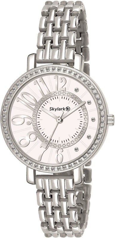 Analog Watch - For Girls Sky-217 Analogue Women's & Girls' Watch (Silver Dial & Silver Colored Strap)