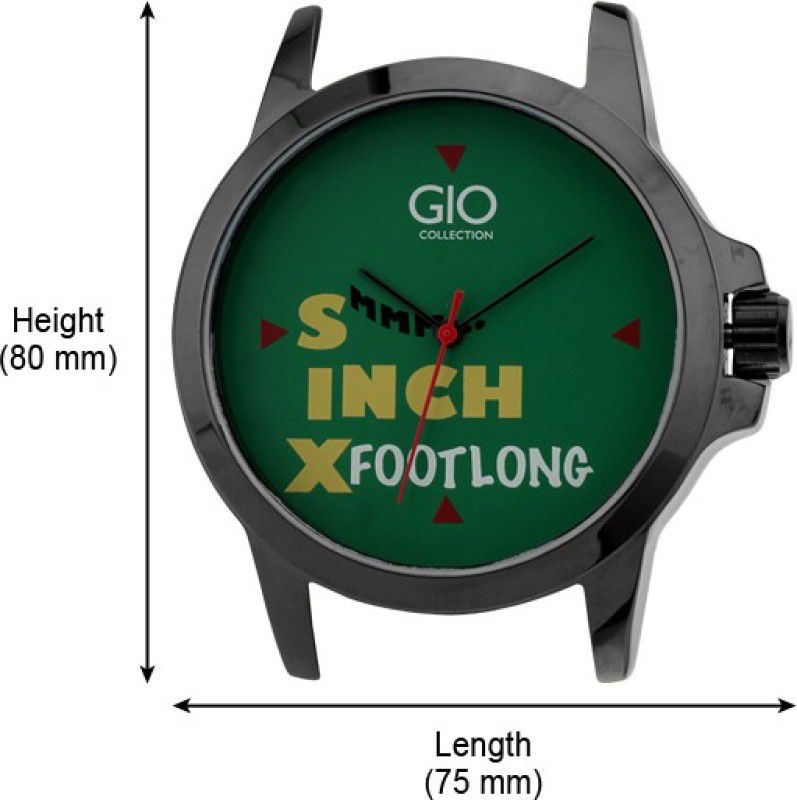 Six Inch Footlong Analog Watch - For Men SIF-01