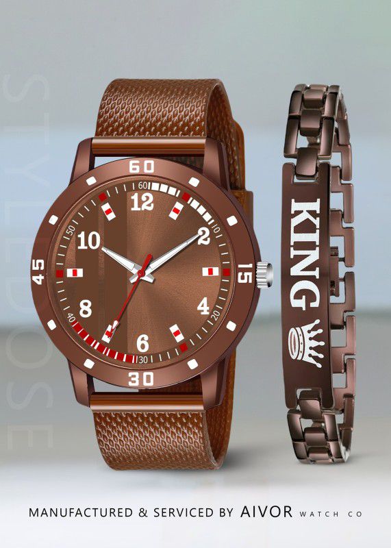 Stylish Branded All Brown Color New Model Analogue Attractive Silicone Strap Analog Watch - For Men Bahamas Edition Watch for Men Watches Men's Watch for Boys Watch King Bracelet