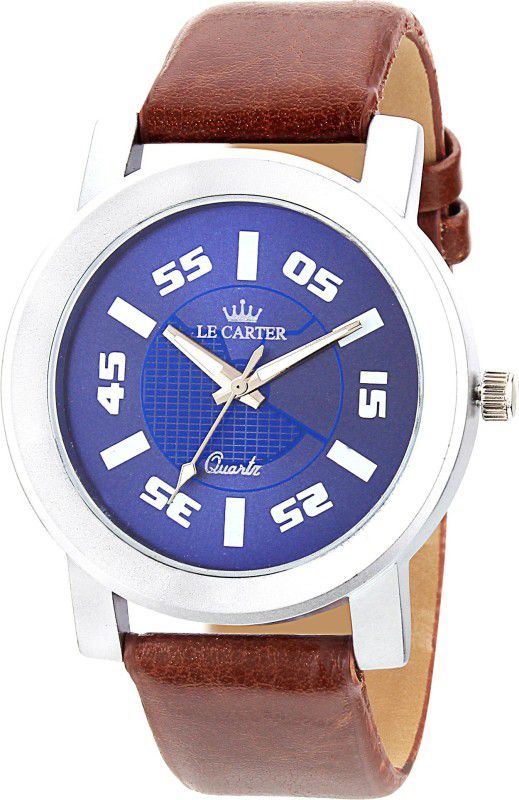 Leather Strap Stylish Analog Watch - For Men LCW-4007
