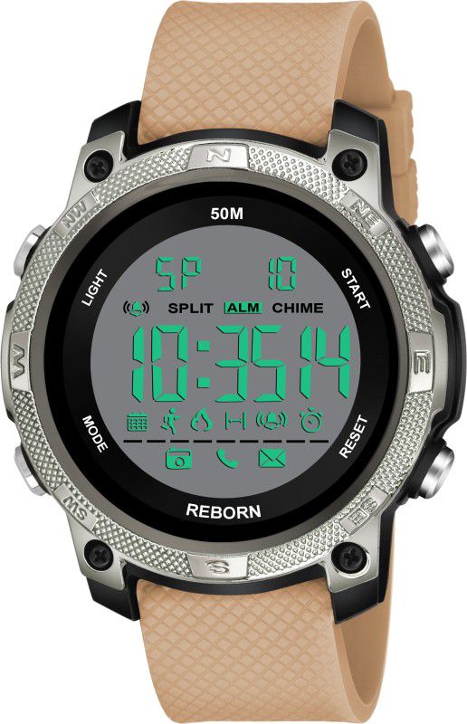 9075 CREAM Waterproof Chorono Digital Watch Digital Watch - For Men