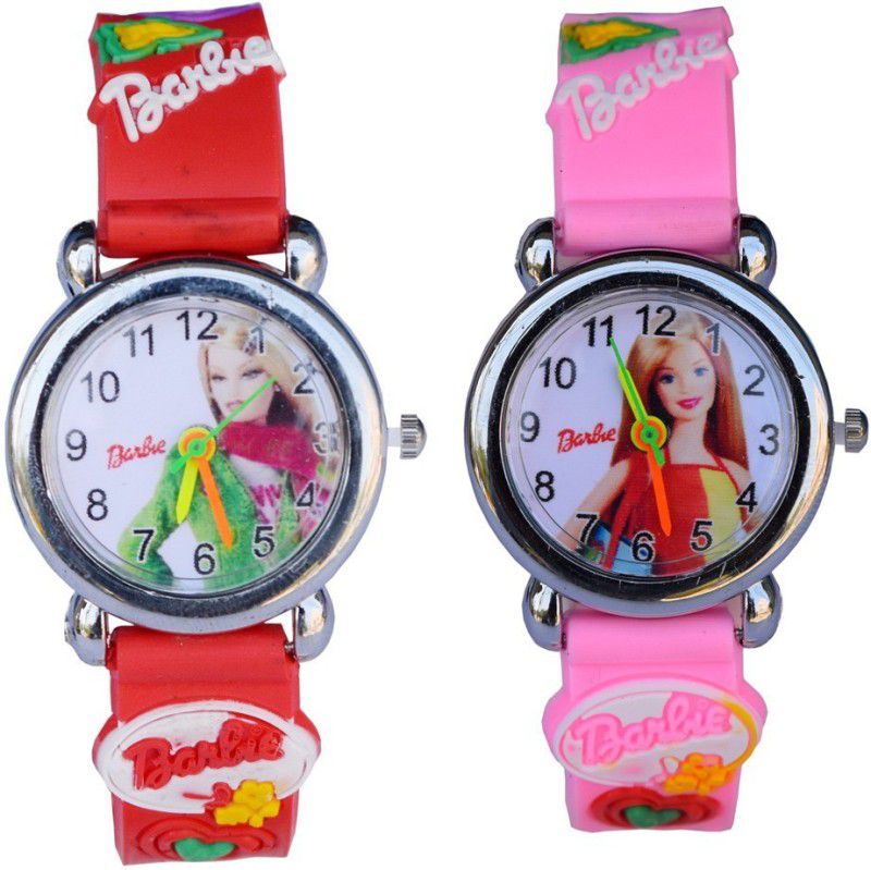 NEW Analog Watch - For Boys & Girls Barbie Pink And Red