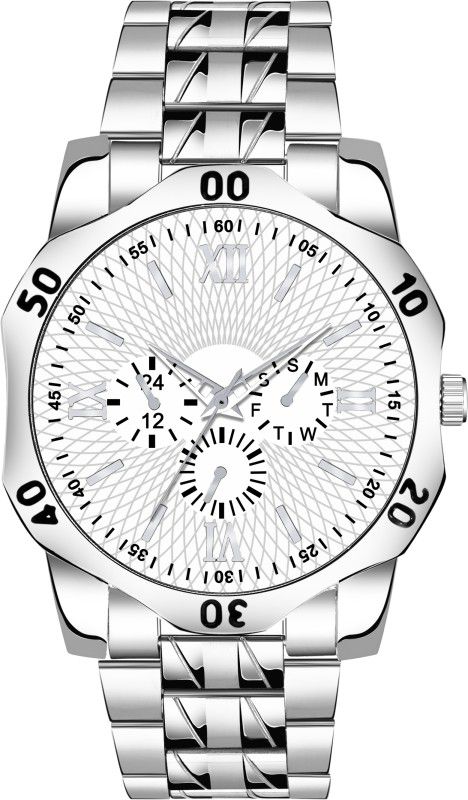 Analog Watch - For Men ORR-404 WHITR Dial Silver Bracelet Unique New Watch For Boys Analog Watch - For Men