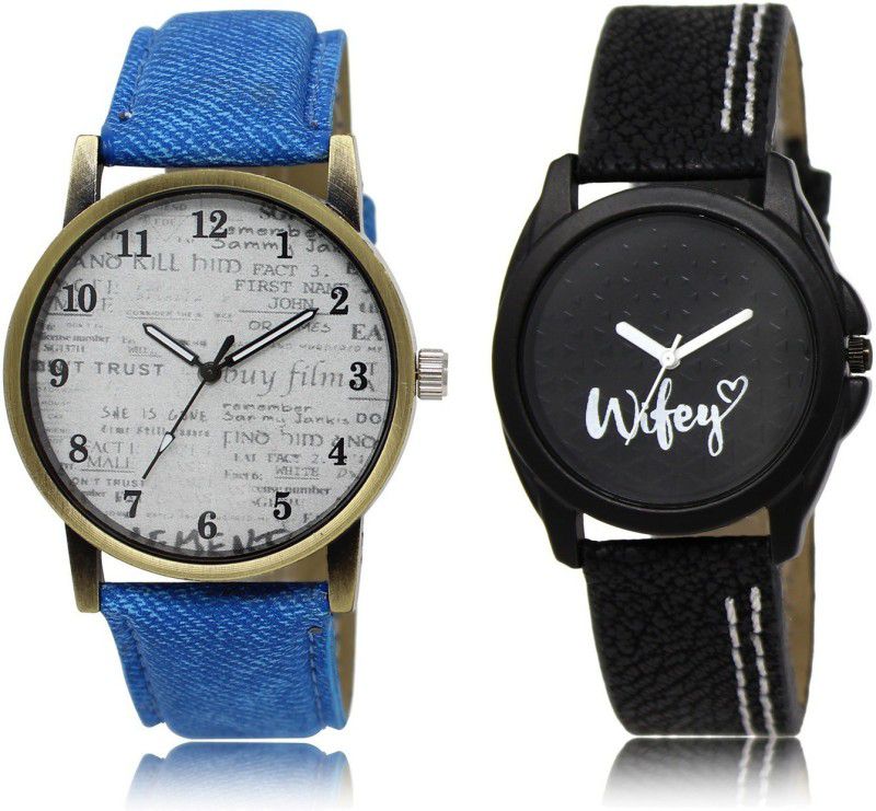 New Latest Designer Combo of 2 Analog Watch - For Couple LR28-LR234