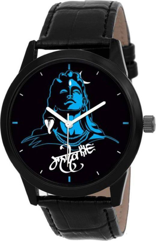 Analog Watch - For Boys stylish Black dial mahadev in Black strap Watch Analog Watch