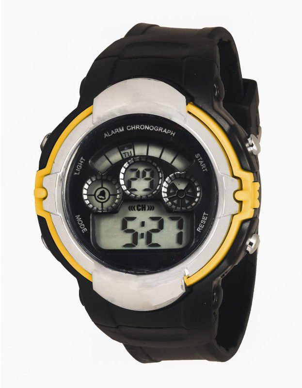EL Backlight Alarm Function Digital Watch - For Boys YS1811YELLOW