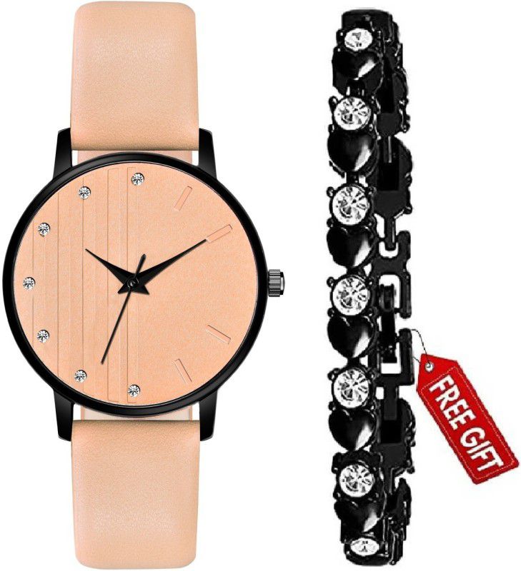 Analog Watch - For Women NEW LUXURY MULTICOLOR LEATHER STRAP PARTY WEDDING FAST SELLING TRACK DESIGNER ANALOG WATCH FOR GIRLS