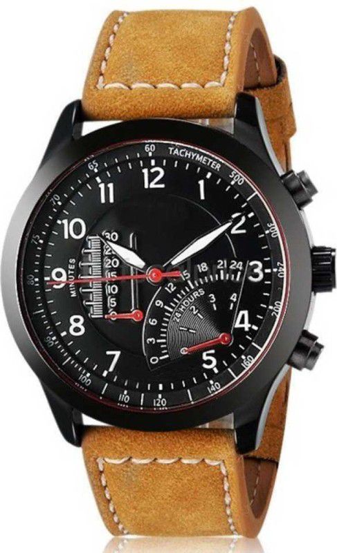 Analog Watch - For Men New Stylish Pure Leather Brown Analog Watch - For Boys