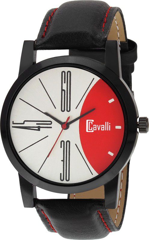 EXCLUSIVE Analog Watch - For Men 431 Silver Red SLIM