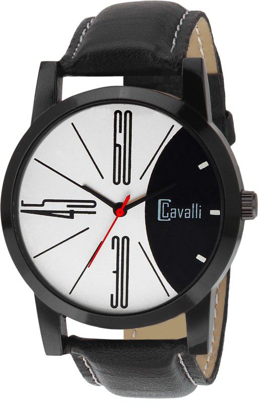 Exclusive Analog Watch - For Men CW 443 Silver Black SLIM