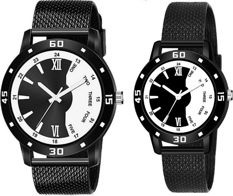 Couple Combo Watches for Lovers Combo Watches for Couple Lovers Hubby Wifey 83 Analog Watch - For Couple