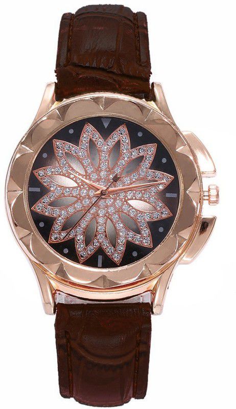 Analog Watch - For Women BROWN ROTATE