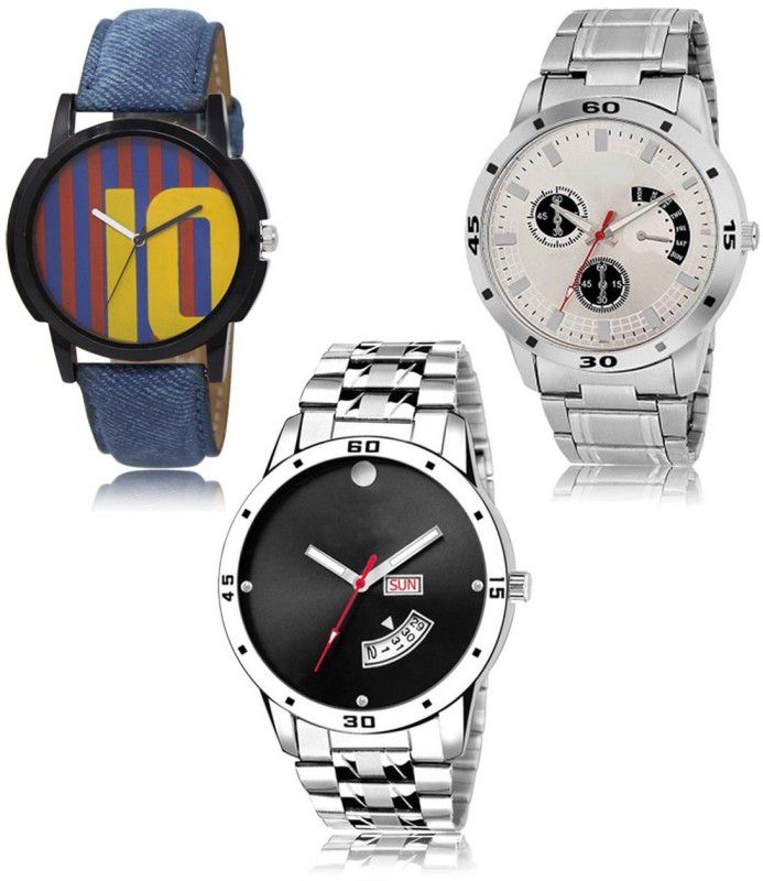 New latest Designer Combo of 3 Analog Watch - For Men LR10-LR101-LR104