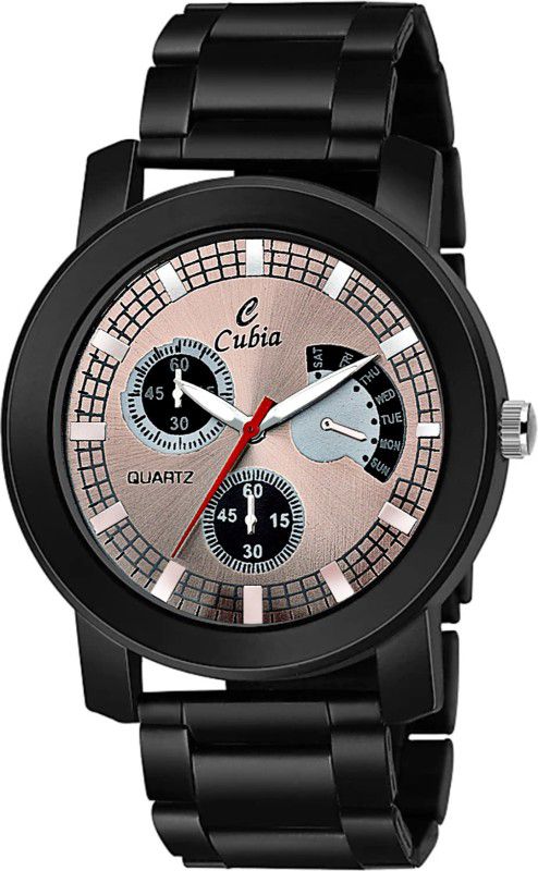 Analog Watch - For Men 1242-PL-W Luxury DIAMOND Black Watch