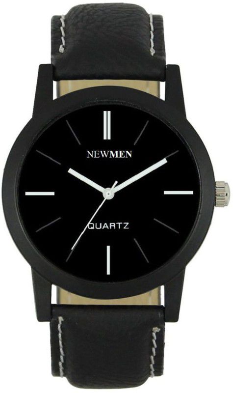 Wrist Watch for Men's AND Boy's Analog Watch - For Men Fourforty Black Round Casual Analog A003