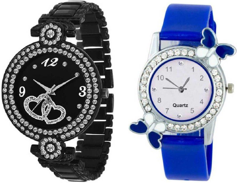 Fancy Designer NG87001NL01X101 White Diamond Women And Kids Analog Watch - For Girls Beautiful Bracelet Watch