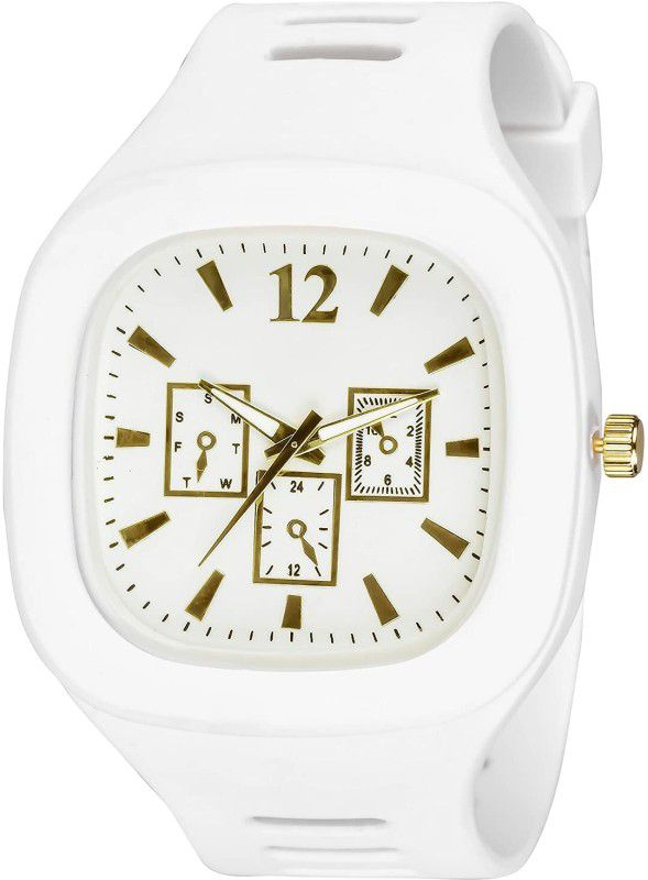 Analog Watch - For Boys stylise White Watch for Brand New Look.