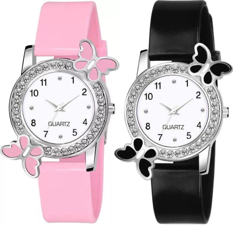 Exclusive New Best Designer Bf Combo of 2 Watch Girls-Women-Ladies Analog Watch - For Girls