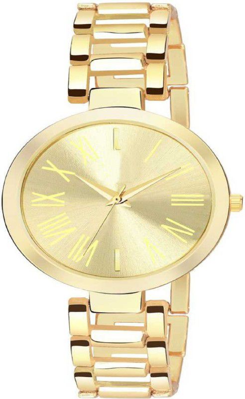 Analog Watch - For Women Gold Stainless Steel Gold Plated Analog Watch