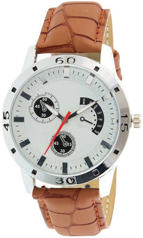 Analog Watch - For Men Stylish White Dial Analog S-AR211-A
