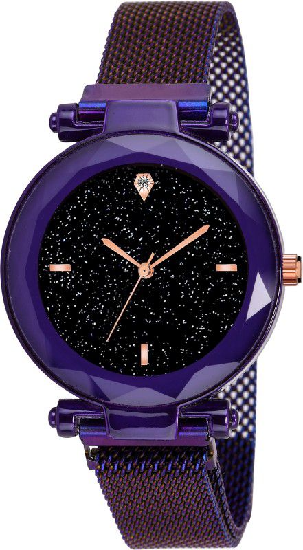 Analog Watch - For Girls Luxury Looking Purple Magnet Strap Professional Watch For Girl&Women