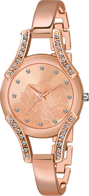 Analog Watch - For Women SA New Luxuries Looking stylish Rose Gold Dial Girl And Women Watch