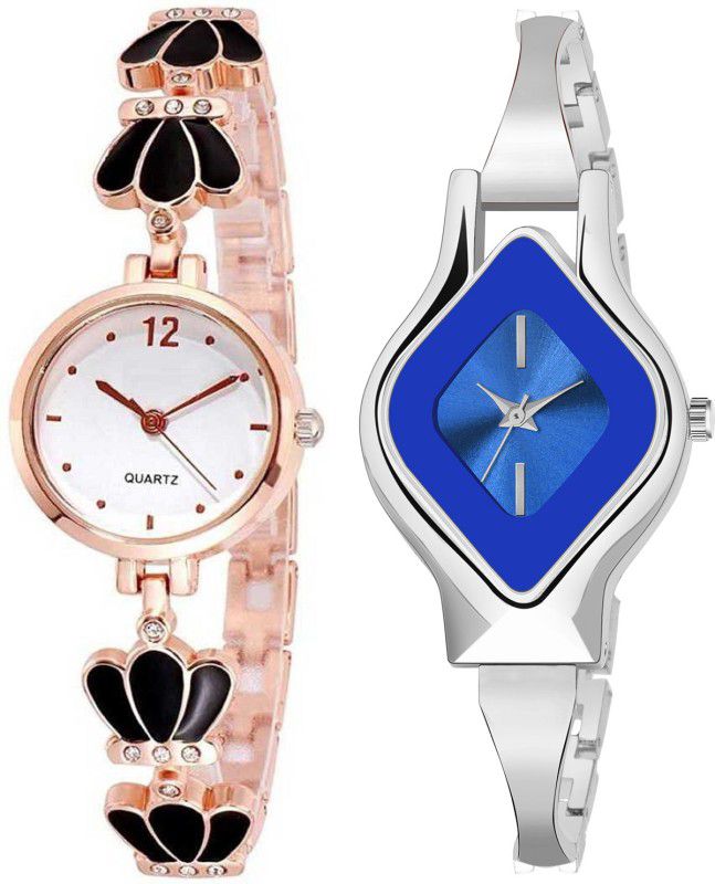 Analog Watch - For Girls Combo Pack 2 Best Artist Designer Party-Wedding Bangle Analog Watch For Girls SK120