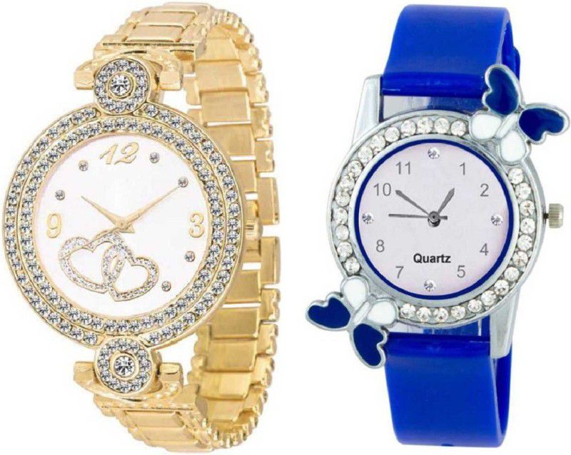 Fancy Designer NG87001NL01X1201 White Diamond Women And Kids Analog Watch - For Girls Beautiful Bracelet Watch