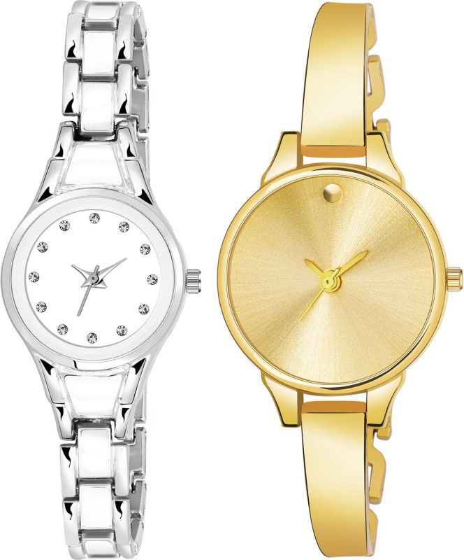 Analog Watch - For Girls Combo Pack 2 Best Artist Designer Party-Wedding Bangle Analog Watch For Girls SK224