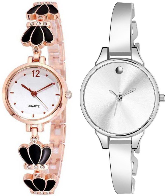Analog Watch - For Girls Combo Pack 2 Best Artist Designer Party-Wedding Bangle Analog Watch For Girls SK119