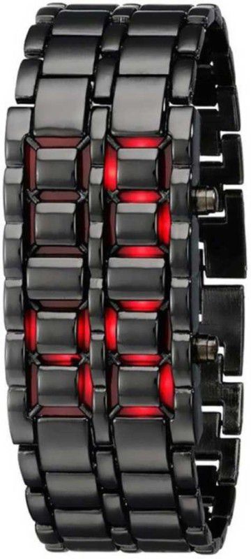 Red Chain Bracelet Led Watch Watch - For Boys Digital Watch - For Men Red Chain Bracelet Led Watch Watch - For Boys