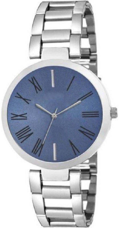 Analog Watch - For Girls Blue Dial Stainless Steel Analog Watch