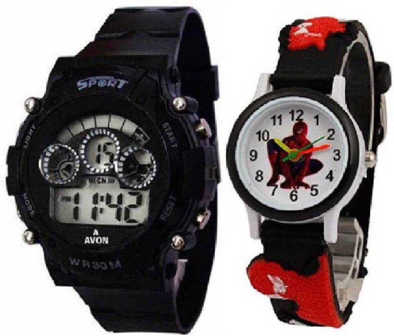 digital Digital Watch - For Boys Kids combo of 2 new dashing look perfect watches for gift Digital Analog Watch - For Boys