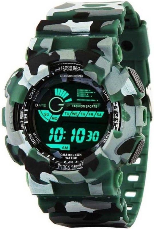 Digital Watch - For Boys Green Army New Fashion Latest Model Watch Digital Watch - For Men and Boys