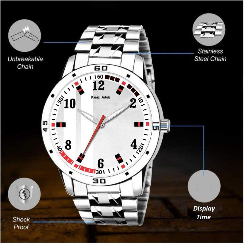 New Stylis Men's All New looks Sports Design Steel Chain Analog Watch - For Men