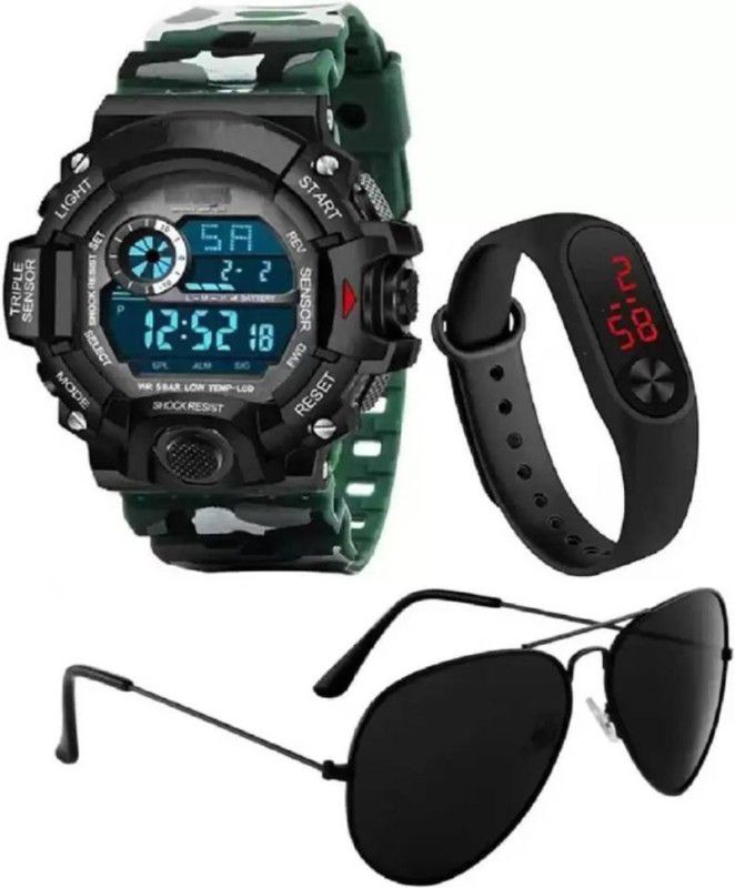 Beast Deal And Best Offer Superb Fasted Selling Product black look glass Digital Watch - For Boys & Girls Watch Led Sunglasses New Fabulous Series For Men's And Boys And Kids