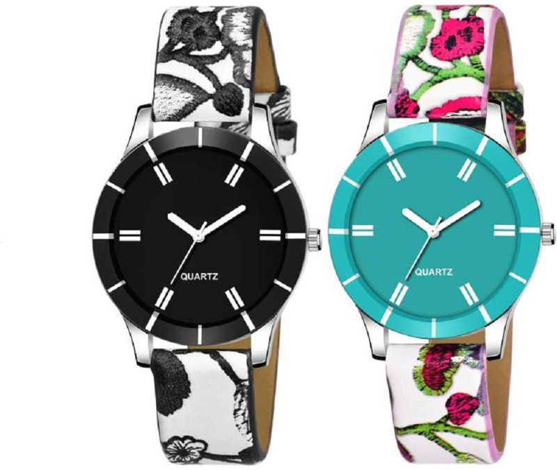 Analog Watch - For Women NEW STYLISH MULTI COLOR DESIGNER STRAP WITH ROUND ANALOGUE DIAL WATCH LATHER STYLISH FAST SELLING TRACK DESIGNER GIRLS-WOMEN