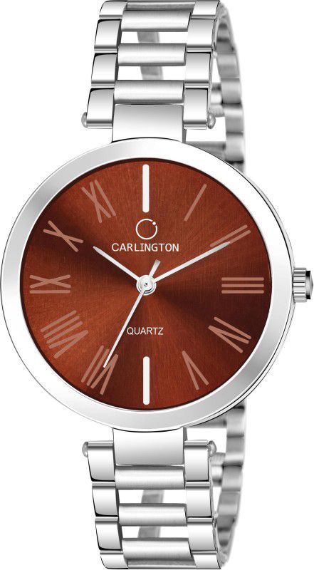 Carlington Classic Stainless Steel Strap With Date Display Analog Watch - For Girls Octave