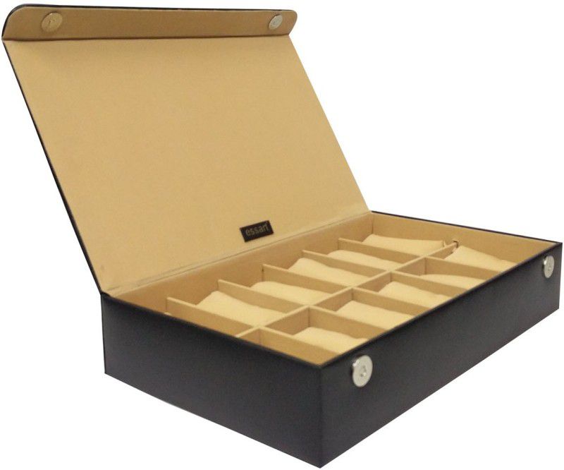 Case 7 Watch Box  (Black, Holds 12 Watches)