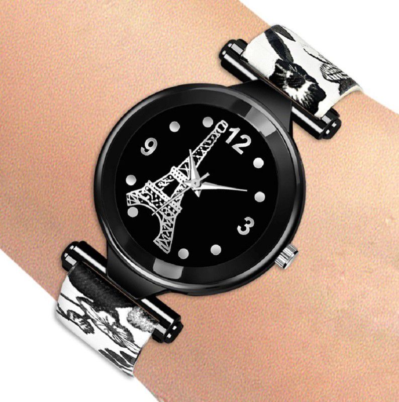 Analog Watch - For Girls BLACK ROMAN DIAL DESIGNER LEATHER BELT WRIST WATCHES FOR GIRLS NEW ARRIVAL FAST SELLING TRACK DESIGNER LADIES GIRLS WOMEN SPECIAL FESTIVAL PARTY DIWALI NEW YEAR BIRTHDAY SPECIAL STYLISH WRIST WATCH FOR LADIES