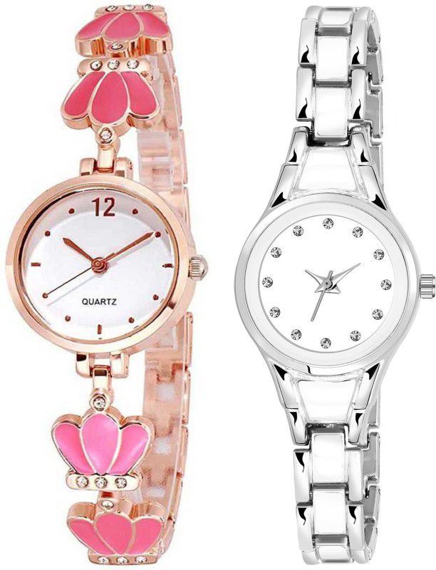 Analog Watch - For Girls Combo Pack 2 Best Artist Designer Party-Wedding Bangle Analog Watch For Girls SK96