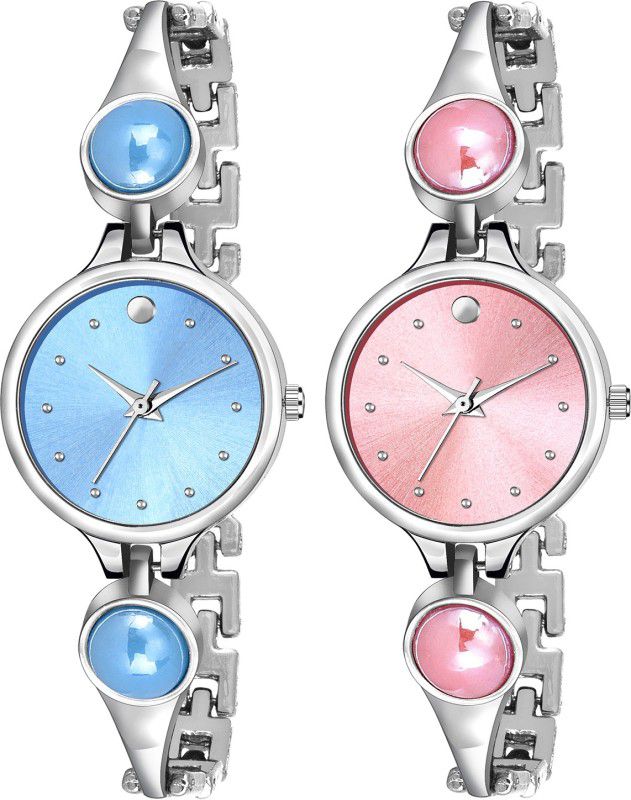 Analog Watch - For Girls Combo Pack 2 Best Artist Designer Party-Wedding Bangle Analog Watch For Girls SK44